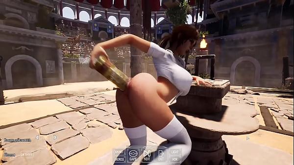 Lara deve inserire un fallo segreto, misterioso ed enigmatico nella sua caverna per aprire un altro passaggio. Gioco Hentai 3D